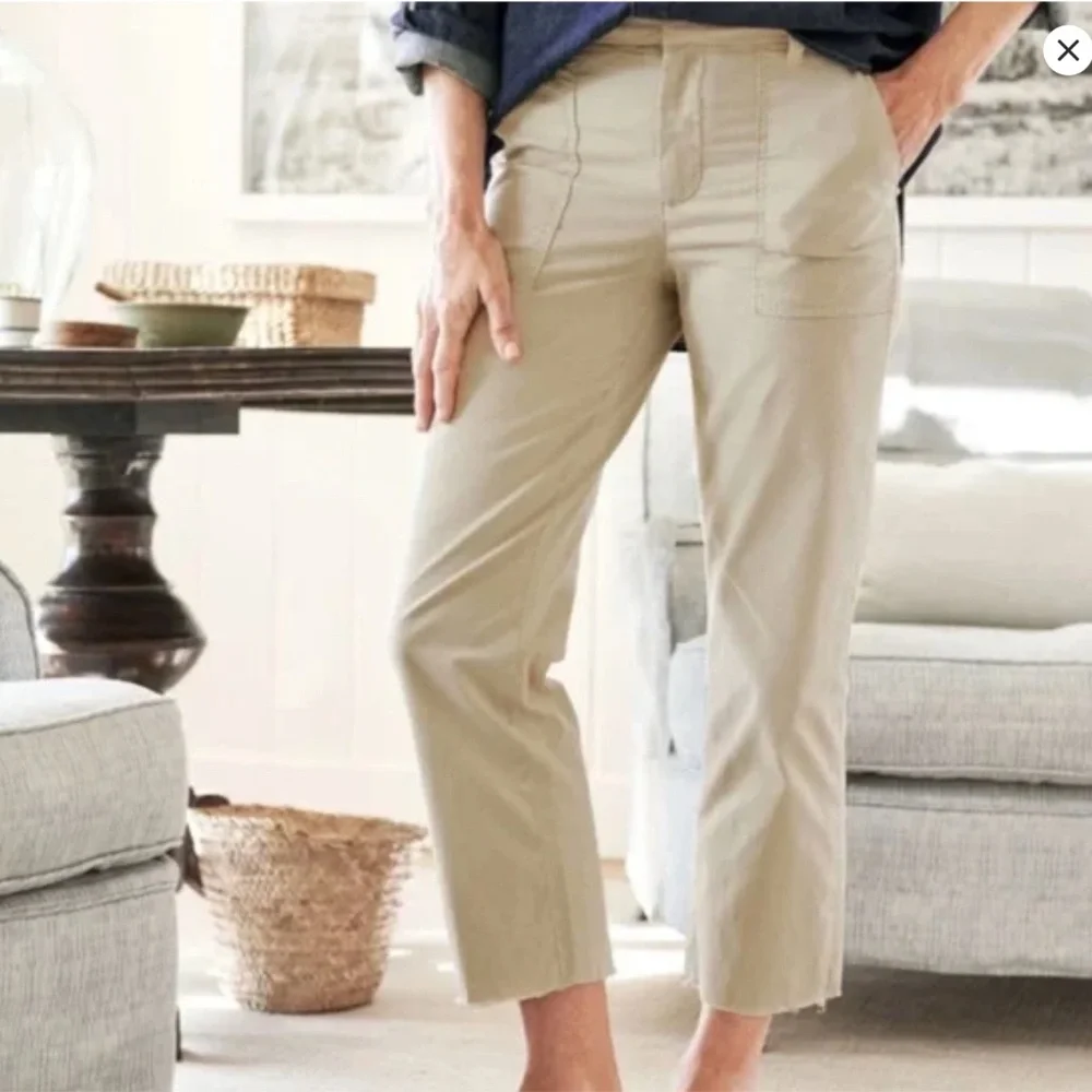 Frank & Eileen Blackstone Utility Pant in Twill Khaki, size 10 - Picture 3 of 16